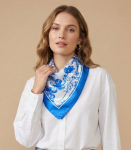 Vero Moda naiste sall 10258744*01, sinine/valge 5715829339334, ONE