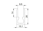 Adam Hall 6220 Alumiiniumprofiil, 4m