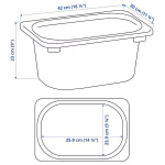 Ikea Trofast hoiukast, lavendel, 42x30x23 cm