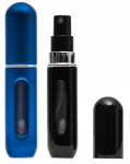Reisipihusti parf&uuml;&uuml;mi jaoks, 5 ml, 2 tk. (sinine ja must)
