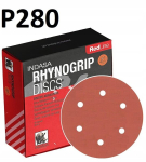 Indasa Red lihvkettad 150mm, P280, 6 auku, 10 tk.