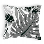 Monstera 70x80 cm halli taimemustriga puuvillane kate