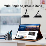Vkooer &uuml;mbris samsung galaxy tab a9 plus (11 tolli) 2023 kaitse&uuml;mbrisele sm-x210/x215/x216, premium pu nahast tpu p&otilde;rutuskindel folio &uuml;mbris automaatse une/&auml;rkveloleku funktsiooniga - pruun