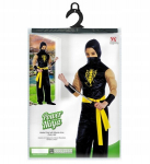 Kost&uuml;&uuml;m "kollane draakon" Ninja 140 cm