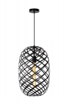 Lucide Wolfram rippvalgusti, must, E27