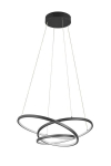 Trio Darvin Led ripplamp, must, 34w, 150cm