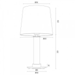 Argon Hampton 8543 laualamp, 1x15w/e27, Ip20