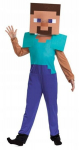 Laste kost&uuml;&uuml;m Minecraft Steve, suurus S