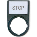 M&auml;rk Stop 50x30mm must ristk&uuml;lik M22s-st-gb0