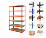 Metallist riiul Helios 196x150x60 cm, 6 riiulit, 275 kg/riiul