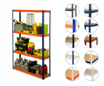 Metallist riiul Helios Hno 180x180x50, 4 riiulit, 275kg/riiul