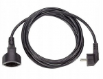 Bachmanni pikendusjuhe, 2m, must, 3-pooluseline. Cee 7/7