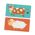 Dodo Double Puzzle "loomad" 12 komplekti