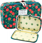 Koolivanker kirsside ja lehtedega, roheline, 22,5 cm