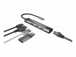 Natec Fowler Go Usb-c 3.2 Gen. 1 jaam, 5 porti, 4k Hdmi