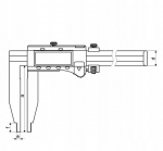 Elektrooniline joonlaud 300 mm, t&auml;psus 0,01 mm