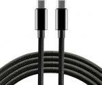 Everactive Usb-c &ndash; Usb-c kaabel, 1m, must, kiirlaadimine 60w