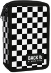 Kahekordne koolipliiatsikott koos tarvikutega Backup Chess
