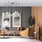 Emibig Gigi 5 Bl rippvalgusti, must/suits
