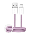 Puro Fabrik 2.0 Usb-a &ndash; Usb-c kaabel, 1,5m, 10w, roosa