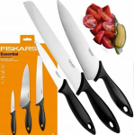 Fiskars Essential komplekt: 2 nuga ja juurviljakoorija