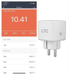 Nutikas Wifi-pistik Ltc Lxu409 energiaarvestiga
