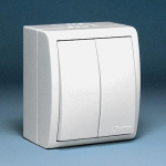 Simon Aquarius Switch hermeetiline Ip54 valge Aqw5/11