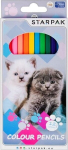 V&auml;rvilised pliiatsid "cute Kitty" 12 tk.