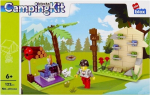 Ehitusplokid Alleblox Kamping, 122 elementi