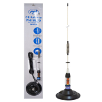 CB antenn PNI ML70, 70 cm, 26&ndash;30 MHz, 200 W, 145 mm magnetalus komplektis
