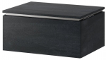 Rippkapike valamu alla Szynaka Meble Letto 03, 60x45.1 x28.6 cm, must