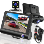 Kolmesuunaline autokaameras&uuml;steem LIVMAN M501 360&deg; n&auml;htavuse, liikumistuvastuse, 3 salvestusrežiimi, G-sensori kaitsega kiirete kiirusemuutuste ja asjakohase materjali koheseks salvestamiseks, HD 960P, 300mAh