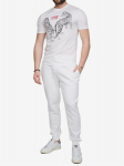 CAVALLI CLASS - Meeste l&uuml;hikeste varrukatega s&auml;rk QXT62YJD060WHITE_XL