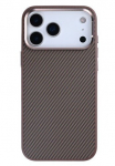 Rixus Mag Carbon With MagSafe Telefoni&uuml;mbris Apple iPhone 17 Pro Max Brown
