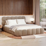Voodi TRIUMPH + Madrats SAPNAS 2 XL|140x200|Tumebeež #4|Boucle