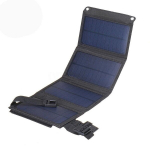 Kokkupandav USB p&auml;ikesepaneel, 20 W, 5 V, must