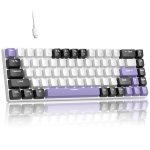 Magegee MK-BOX Black-White & Purple, Blue Lighting, Red Switch, US