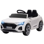 Laste elektriauto Audi Q8 12V, puldiga, 3-5 km/h, tulede ja muusikaga, valge