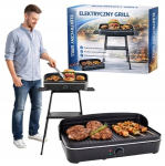 V&otilde;ileivagrill Elektriline &otilde;uegrill, lauapealne, kontakt, termostaadiga, 2200 W, Elektrinis lauko grilis pastatomas stalo kontaktinis su termostatu 2200 W