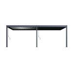 Paviljon Pergola deluxe wall 3.6x7.2, must (seinale kinnitatav)
