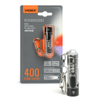 Laetav taskulamp Videx Mini LED + Red/UV, 400Lm, VLF-AK012, v&otilde;tmehoidja