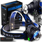 Led akuga pealamp Maxsell, v&otilde;imas, zoom funktsiooniga, Cree pealamp