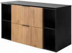 Vannitoakapp, tammepuust/must FLOW 100,6 x 46,5 x 58,6 cm