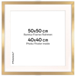 Kuldne fotoraam HEN PASS Z 50x50 cm passepartoutiga (40x40 cm)