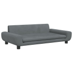vidaXL lastediivan, tumehall, 100 x 54 x 33 cm, samet