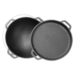 Aasia malmist pada 15 l malmist kaanega-grillpanniga TM "4big.fun" &Oslash; 400 mm