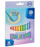 Astra v&auml;rvilised markerid, 12 pastelset v&auml;rvi, lastele