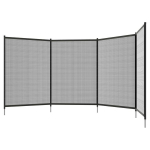 Basseini turvaaed lastele, 365 x 126 cm, must, 4 osa