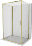 Mexen Exo-3S 3-seinaline liugustega du&scaron;inurk 115 x 80 cm, l&auml;bipaistev, kuldne - 8151-115-080-50-00-3S