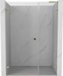 Mexen Lunar-B L du&scaron;iuks parempoolne uks 140 cm, l&auml;bipaistev, kuldne - 832SL-140-050-50-00-L